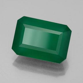 Ágata verde natural de 6,25 ct, transparente, transparente / translúcido