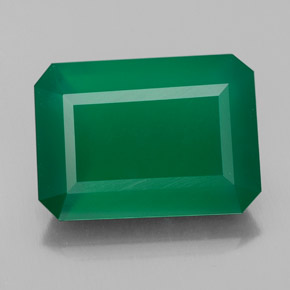 Ágata Verde natural de 6.78 ct, Transparente, Transparente / Translúcido