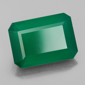 Ágata Verde natural de 6.78 ct, Transparente, Transparente / Translúcido