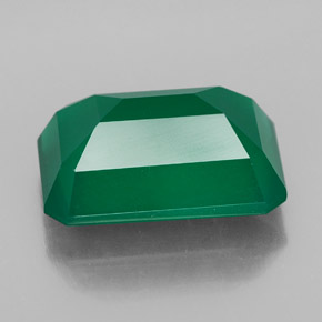 Ágata Verde natural de 6.78 ct, Transparente, Transparente / Translúcido