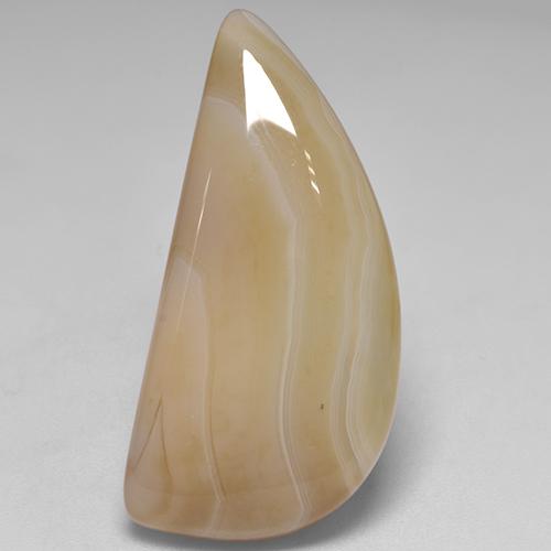 Ágata multicolor natural de 18,17 ct, forma elegante, translúcido