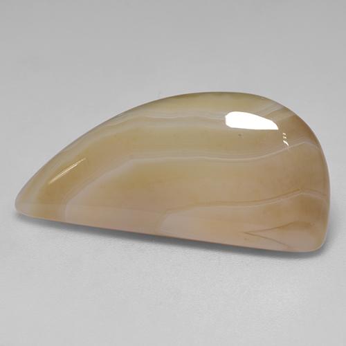 Ágata multicolor natural de 18,17 ct, forma elegante, translúcido