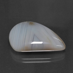 Ágata multicolor natural de 18,98 ct, transparente, transparente / translúcido