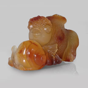 Ágata naranja natural de 356,10 ct, transparente, transparente / translúcido