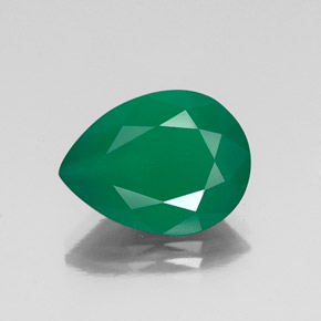 Ágata verde natural de 6,24 ct, transparente, transparente / translúcido