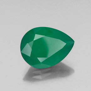 Ágata verde natural de 6,24 ct, transparente, transparente / translúcido