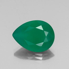 Ágata verde natural de 6,50 ct, transparente, transparente / translúcido