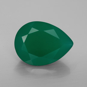 Ágata verde natural de 7,20 ct, transparente, transparente / translúcido