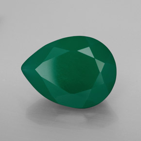 Ágata verde natural de 7,20 ct, transparente, transparente / translúcido