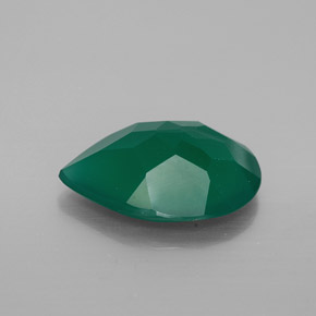 Ágata verde natural de 5,16 ct, transparente, transparente / translúcido