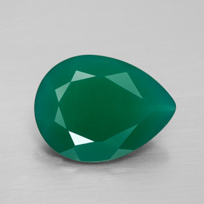Ágata verde natural de 6,15 ct, transparente, transparente / translúcido