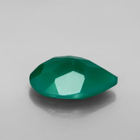Ágata verde natural de 6,15 ct, transparente, transparente / translúcido