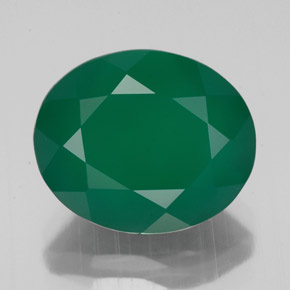 Ágata verde natural de 4,42 ct, transparente, transparente / translúcido