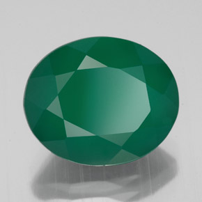 Ágata verde natural de 4,42 ct, transparente, transparente / translúcido