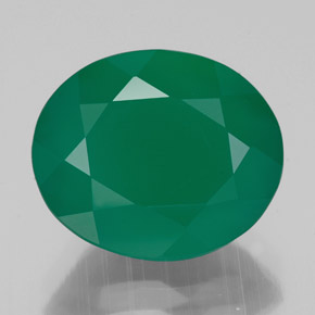 Ágata verde natural de 4,52 ct, transparente, transparente / translúcido