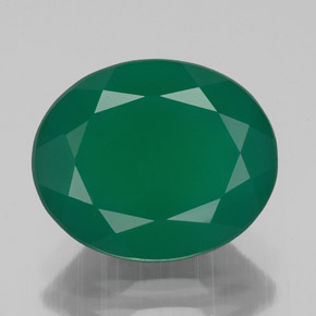 Ágata verde natural de 3,75 ct, transparente, transparente / translúcido