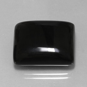 Ágata negro natural de 23,85 ct, baguette, opaco