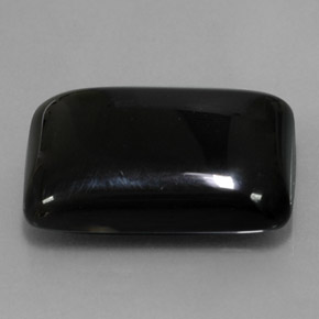 Ágata negro natural de 22,39 ct, baguette, opaco