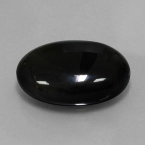 Ágata negro natural de 14,26 ct, corte óvalo, opaco