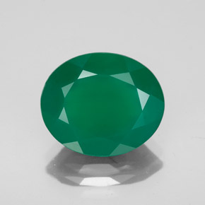 Ágata verde natural de 4,24 ct, transparente, transparente / translúcido