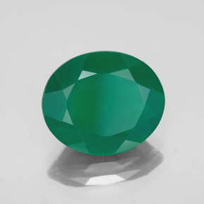 Ágata verde natural de 4,24 ct, transparente, transparente / translúcido