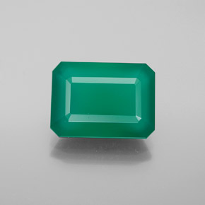 Ágata verde natural de 6,04 ct, transparente, transparente / translúcido