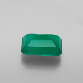 Ágata verde natural de 6,04 ct, transparente, transparente / translúcido