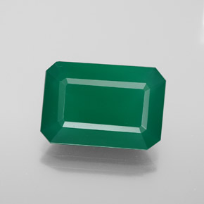 Ágata verde natural de 6,10 ct, transparente, transparente / translúcido
