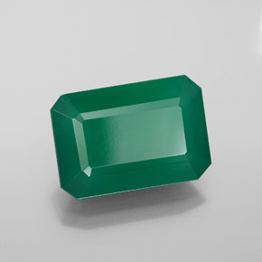 Ágata verde natural de 6,10 ct, transparente, transparente / translúcido
