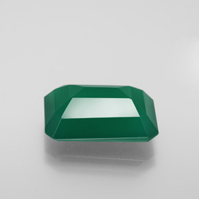 Ágata verde natural de 6,10 ct, transparente, transparente / translúcido