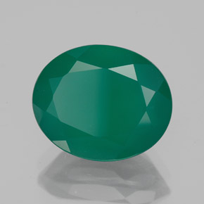Ágata verde natural de 3,99 ct, transparente, transparente / translúcido