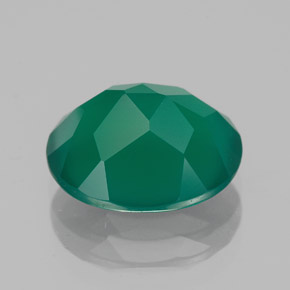 Ágata verde natural de 3,99 ct, transparente, transparente / translúcido