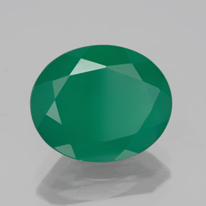 Ágata verde natural de 3,93 ct, transparente, transparente / translúcido