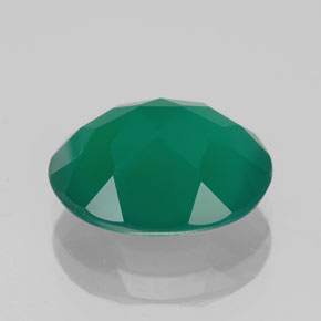 Ágata verde natural de 3,97 ct, transparente, transparente / translúcido