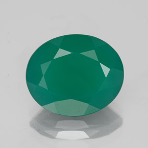 Ágata verde natural de 3,78 ct, transparente, transparente / translúcido
