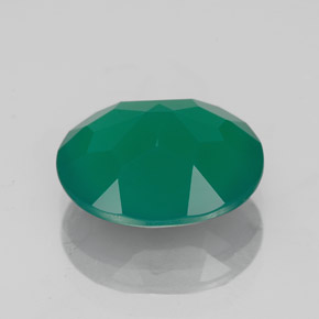 Ágata verde natural de 3,78 ct, transparente, transparente / translúcido