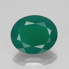 Ágata verde natural de 4,10 ct, transparente, transparente / translúcido