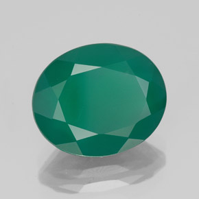 Ágata verde natural de 4,10 ct, transparente, transparente / translúcido