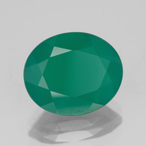 Ágata verde natural de 3,96 ct, transparente, transparente / translúcido