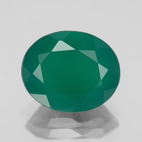 Ágata verde natural de 4,42 ct, transparente, transparente / translúcido