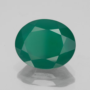 Ágata verde natural de 3,73 ct, transparente, transparente / translúcido