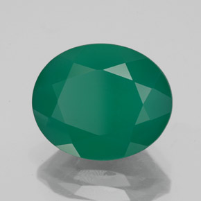 Ágata verde natural de 4,55 ct, transparente, transparente / translúcido