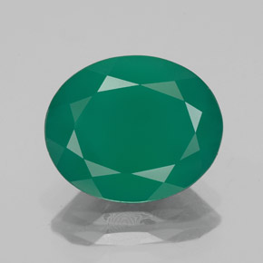 Ágata verde natural de 3,75 ct, transparente, transparente / translúcido