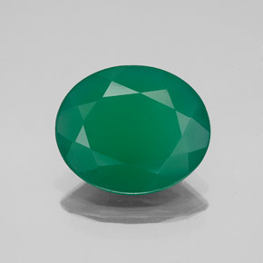 Ágata verde natural de 2,98 ct, transparente, transparente / translúcido