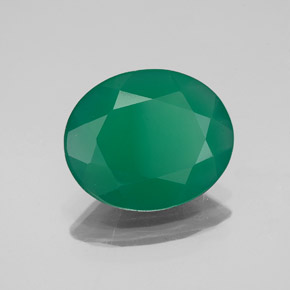 Ágata verde natural de 2,98 ct, transparente, transparente / translúcido