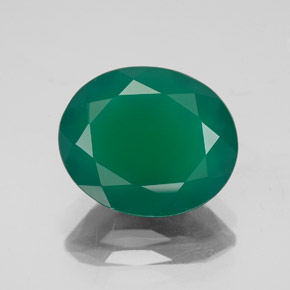 Ágata verde natural de 4,13 ct, transparente, transparente / translúcido