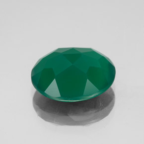 Ágata verde natural de 4,13 ct, transparente, transparente / translúcido
