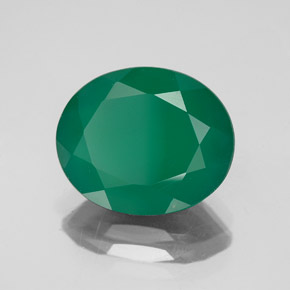 Ágata verde natural de 4,23 ct, transparente, transparente / translúcido
