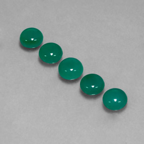 Gemas de Ágata Verde natural de  ct, Transparente, Transparente / Translúcido