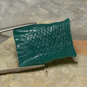Ágata verde natural de 39,61 ct, forma elegante, translúcido